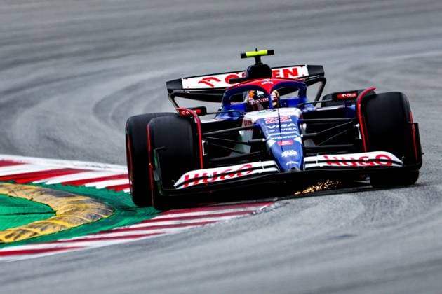 Yuki Tsunoda of Japan and Visa Cash App RB in Aktion, Qualifying, F1 Grand Prix of Spain, Circuit de Barcelona-Catalunya am 22. June 2024 in Barcelona, Spain. (Foto von Diogo Cardoso DeFodi Images) Yuki Tsunoda of Japan and Visa Cash App RB in action, Qualifying, F1 Grand Prix of Spain, Circuit de Barcelona-Catalunya on June 22, 2024 in Barcelona, Spain. (Photo by Diogo Cardoso DeFodi Images) Defodi-645_f1spa20240622_2127