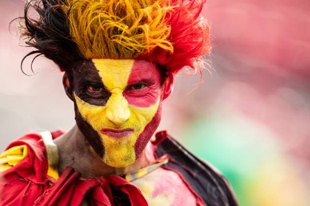 UEFA EURO, EM, Europameisterschaft,Fussball 2024: Belgien - Rumänien; 22.06.2024 Fans von Belgien bis zum Spielbeginn. UEFA EURO 2024: Belgien - Rumänien; Cologne Stadion, Köln; 22.06.2024 Copyright: xBEAUTIFULxSPORTS Buriakovx