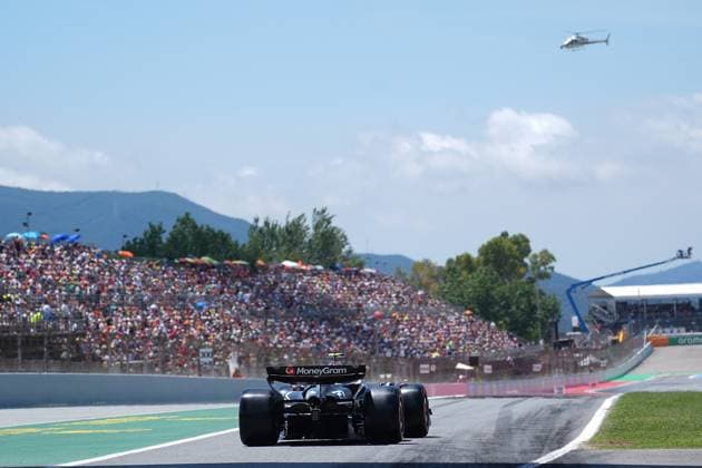 22.06.2024, Circuit de Catalunya, Barcelona, Formel 1 Aramco Grand Prix von Spanien 2024 , im Bild Nico Hülkenberg (DEU), Haas F1 Team Defodi-506_20240622_hbr_2626