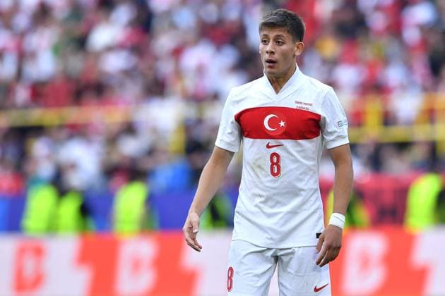 Fußball UEFA EURO, EM, Europameisterschaft,Fussball 2024 Gruppenphase 2. Spieltag Türkei - Portugal am 22.06.2024 im BVB Stadion Dortmund in Dortmund Arda Güler ( Türkei )