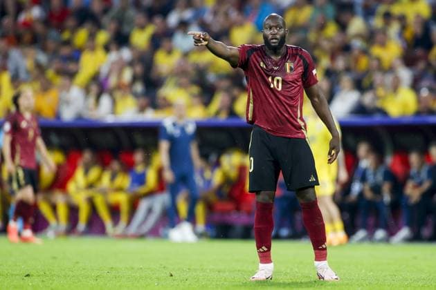COLOGNE, RheinEnergieStadium , 22-06-2024 , European Football Championship Euro2024, Group stage match no.22 between Belgium and Romania. Belgium player Romelu Lukaku Belgium - Romania (Euro2024)  x25568201x Copyright: