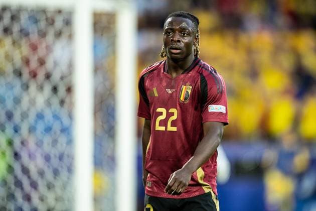 UEFA EURO, EM, Europameisterschaft,Fussball 2024: Belgien - Rumänien; 22.06.2024 Jeremy Doku (Belgien, 22) UEFA EURO 2024: Belgien - Rumänien; Cologne Stadion, Köln; 22.06.2024 Copyright: xBEAUTIFULxSPORTS Buriakovx