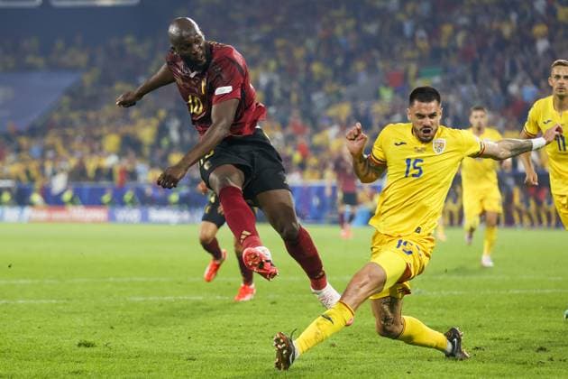 COLOGNE, RheinEnergieStadium , 22-06-2024 , European Football Championship Euro2024, Group stage match no.22 between Belgium and Romania. Belgium player Romelu Lukaku Belgium - Romania (Euro2024)  x25568562x Copyright: