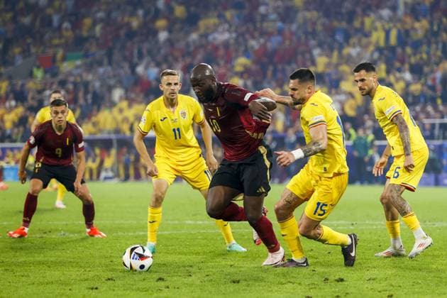 COLOGNE, RheinEnergieStadium , 22-06-2024 , European Football Championship Euro2024, Group stage match no.22 between Belgium and Romania. Belgium player Romelu Lukaku Belgium - Romania (Euro2024)  x25568564x Copyright: