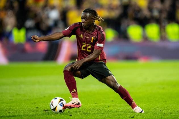 UEFA EURO, EM, Europameisterschaft,Fussball 2024: Belgien - Rumänien; 22.06.2024 Jeremy Doku (Belgien, 22) UEFA EURO 2024: Belgien - Rumänien; Cologne Stadion, Köln; 22.06.2024 Copyright: xBEAUTIFULxSPORTS Buriakovx