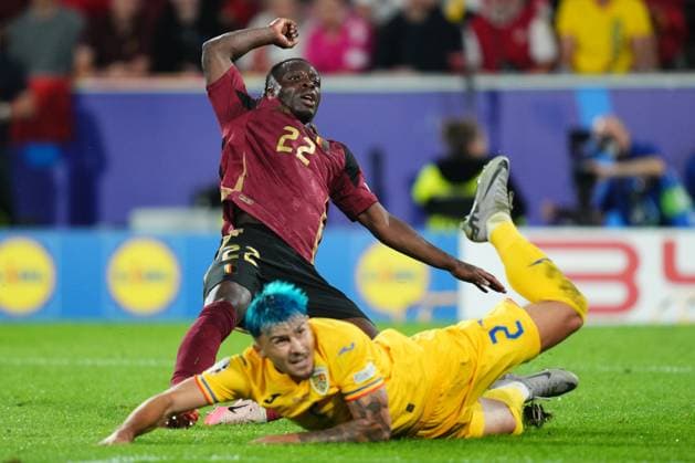 GER: Belgium v Romania. UEFA EURO, EM, Europameisterschaft,Fussball 2024 Jeremy Doku of Belgium during the UEFA Euro 2024 match between Belgium and Romania, Group E, date 2, played at Rhein Energie Stadium on June 22, 2024 in Koln, Germany. kpng Copyright: xBaguxBlancox xPRESSINPHOTOx PS_240622_BEL_RUM_020