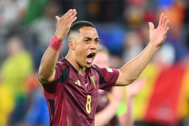 Belgium v Romania Group E - UEFA EURO, EM, Europameisterschaft,Fussball 2024 COLOGNE, GERMANY - JUNE 22 : Tielemans Youri midfielder of Belgium pictured during the UEFA EURO 2024 European Football Championship tournament group E stage match between Belgium and Romania at Cologne Stadium on June 22, 2024 in Cologne, Germany, 22 06 2024 Cologne Germany  Copyright: xVincentxKalutx