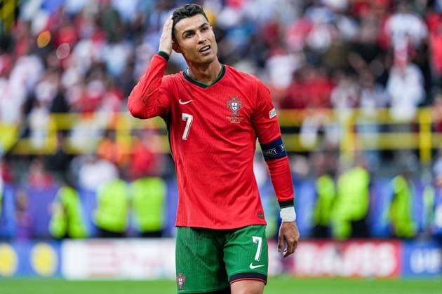 Dortmund, Germany, June 22th 2024: Cristiano Ronaldo (7 Portugal) looks dejected and disappointed after a missed chance during the UEFA EURO, EM, Europameisterschaft,Fussball 2024 Germany Group F football match between Turkiye and Portugal at BVB Stadion Dortmund in Dortmund, Germany. (Daniela Porcelli SPP)  Copyright: xDanielaxPorcellix xSPPx spp-en-DaPoSp-20240622-DP203394