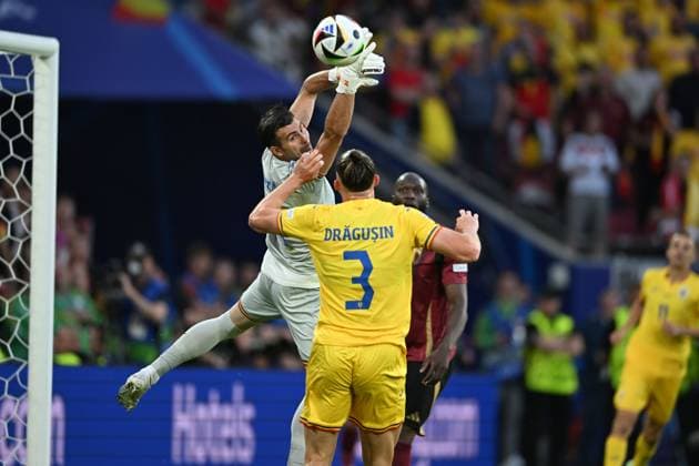 Florin Nita (Romania) during the UEFA EURO, EM, Europameisterschaft,Fussball Germany 2024 match between Belgium 2-0 Romania at Cologne Stadium on June 22, 2024 in Cologne, Germany. Noxthirdxpartyxsales  (257331108)