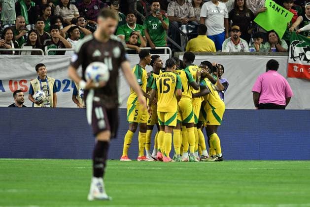 RECORD DATE NOT STATED Copa America USA 2024 Mexico vs Jamaica Michail Antonio celebrates his goal for Jamaica 0-1 after it is ruled out for offside during the game between Mexican national team, Nationalteam (Mexico) and Jamaica as part of the CONMEBOL Copa America USA 2024 group B, at NRG Stadium, on June 22, 2024 in Houston, Texas, United States. HOUSTON TEXAS UNITED STATES  Copyright: xDavidxLeahx 20240622212335_CA_GB_2024_MEX_JAM_ANTONIO159