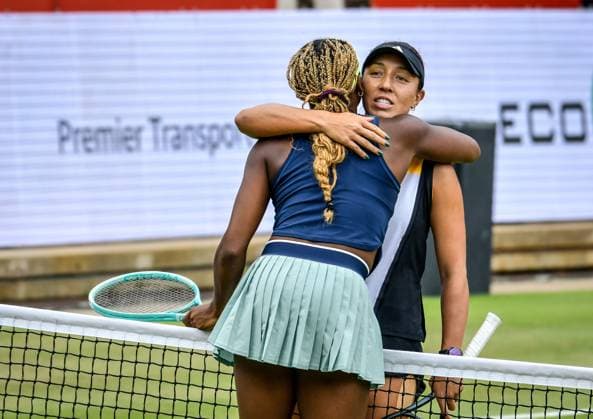 Tennis, WTA, Tennis Damen Turnier in Berlin 23.06.2024, xdanx, Sport Tennis,WTA-Turnier in Berlin Finale, v.l.Coco Gauff (USA),Jessica Pegula (USA) Siegerin des Matches Berlin Steffi-Graf-Stadion Berlin Germany (DE) Copyright: xDanielxLakomskix