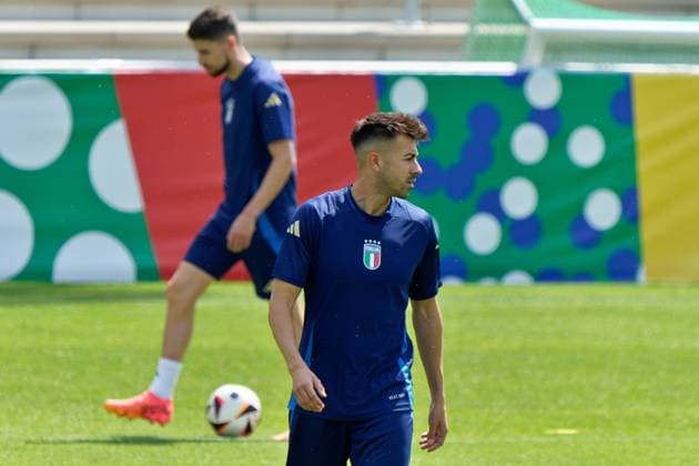 Stefan El Shaarawy of Italy during UEFA EURO, EM, Europameisterschaft,Fussball 2024 - Italy training session, UEFA European Football Championship in Iserlohn, Germany, June 23 2024  Copyright: xx xx IPA_Agency_IPA47397984
