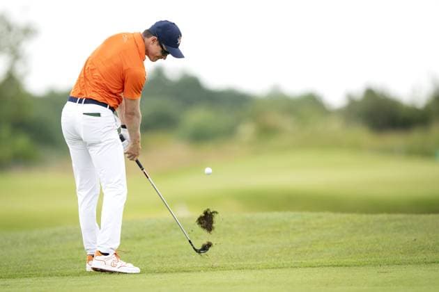 BADHOEVEDORP - Daan Huizing during the last day of the 104th edition of the KLM Open golf at The International golf course near Amsterdam. ANP SANDER KONING xVIxANPxSportx xxANPxIVx 501842798 originalFilename: 501842798.jpg