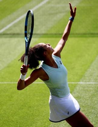 Ranah Stoiber of Great Britain in action during their qualifying match. Rothesay International Eastbourne, Day 1, Tennis, Devonshire Park, Eastbourne, UK - 23 June 2024  Copyright: xJamesxMarsh Shutterstockx 14548083n