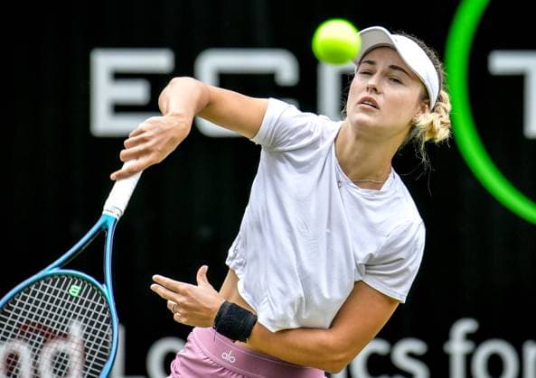 Tennis, WTA, Tennis Damen Turnier in Berlin 23.06.2024, xdanx, Sport Tennis,WTA-Turnier in Berlin Finale, v.l.Anna Nikolajewna Kalinskaja in Aktion Berlin Steffi-Graf-Stadion Berlin Germany (DE) Copyright: xDanielxLakomskix