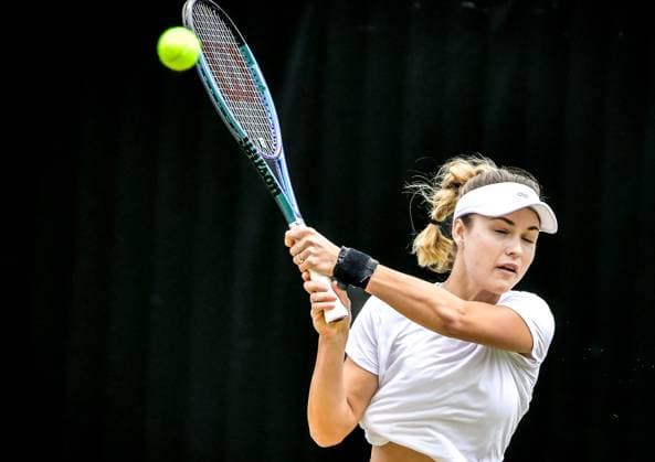 Tennis, WTA, Tennis Damen Turnier in Berlin 23.06.2024, xdanx, Sport Tennis,WTA-Turnier in Berlin Finale, v.l.Anna Nikolajewna Kalinskaja in Aktion Berlin Steffi-Graf-Stadion Berlin Germany (DE) Copyright: xDanielxLakomskix