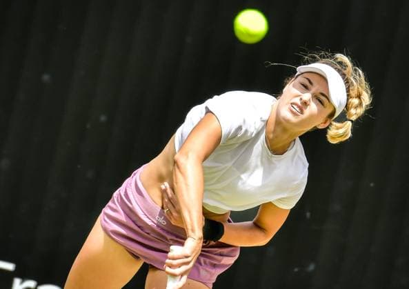 Tennis, WTA, Tennis Damen Turnier in Berlin 23.06.2024, xdanx, Sport Tennis,WTA-Turnier in Berlin Finale, v.l.Anna Nikolajewna Kalinskaja in Aktion Berlin Steffi-Graf-Stadion Berlin Germany (DE) Copyright: xDanielxLakomskix