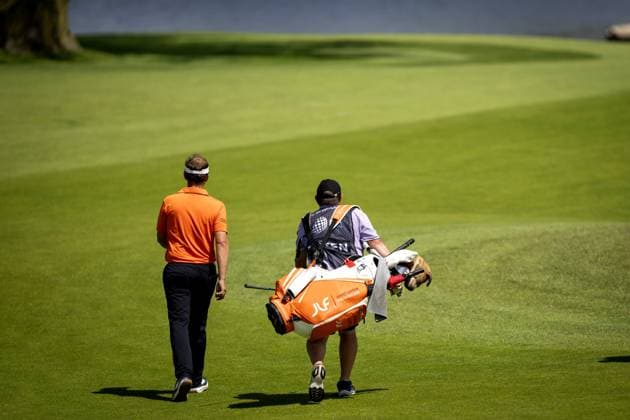 BADHOEVEDORP - Joost Luiten during the last day of the 104th edition of the KLM Open golf at The International golf course near Amsterdam. ANP SANDER KONING xVIxANPxSportx xxANPxIVx 501853801 originalFilename: 501853801.jpg