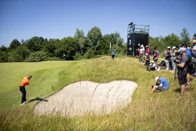 BADHOEVEDORP - Joost Luiten during the last day of the 104th edition of the KLM Open golf at The International golf course near Amsterdam. ANP SANDER KONING xVIxANPxSportx xxANPxIVx 501854117 originalFilename: 501854117.jpg