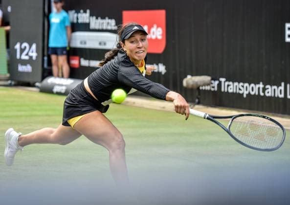 Tennis, WTA, Tennis Damen Turnier in Berlin 23.06.2024, xdanx, Sport Tennis,WTA-Turnier in Berlin Finale, v.l.Jessica Pegula (USA) in Aktion Berlin Steffi-Graf-Stadion Berlin Germany (DE) Copyright: xDanielxLakomskix