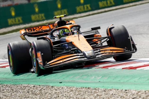 MONTMELO - Lando Norris (McClaren) in action during the Formula 1 Grand Prix of Spain at the Circuit de Catalunya. ANP SEM VAN DER WAL xVIxANPxSportx xxANPxIVx 501855695 originalFilename: 501855695.jpg