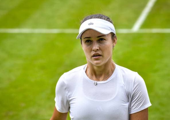 Tennis, WTA, Tennis Damen Turnier in Berlin 23.06.2024, xdanx, Sport Tennis,WTA-Turnier in Berlin Finale, v.l. Anna Nikolajewna Kalinskaja schaut entaeuscht Berlin Steffi-Graf-Stadion Berlin Germany (DE) Copyright: xDanielxLakomskix