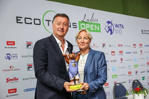 Abschlusspressekonferenz: Edwin Weindorfer (CEO der e motion group) und Barbara Rittner (Turnierdirektorin ecotrans Ladies Open), ecotrans Ladies Open 2024, Berlin, LTTC Rot-Weiß , 23.06.2024, Copyright: xClaudioxGärtnerx