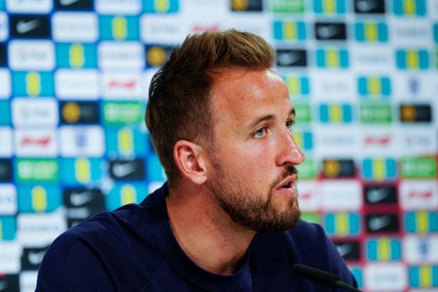 England Captain Harry Kane press conference, PK, Pressekonferenz England Press Conference, UEFA European Championship, EM, Europameisterschaft 2024, Group C, Football, Spa & Golf Resort Weimarer Land, Blankenhain, Germany, 23 Jun 2024 EDITORIAL USE ONLY No use with unauthorised audio, video, data, fixture lists, club league logos or live services. Online in-match use limited to 120 images, no video emulation. No use in betting, games or single club league player publications. Copyright: xDavexShopland Shutterstockx 14548020am