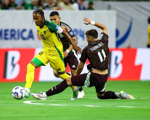 MEXICO - JAMAICA COPA AMERICA 2024 HOUSTON, TX, USA - JUNE 22ND 2024: Copa America first game of Group B between Mexico and Jamaica at the NRG Stadium. Mandatory Credit: Toby Tande Avant Sports Houston NRG Stadium Mexico Copyright: xTorbjornxTandex