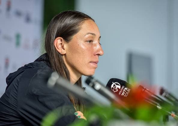 Tennis, WTA, Tennis Damen Turnier in Berlin 23.06.2024, xdanx, Sport Tennis,WTA-Turnier in Berlin Finale, v.l.Jessica Pegula (USA) Turniersiegern bei der PK Berlin Steffi-Graf-Stadion Berlin Germany (DE) Copyright: xDanielxLakomskix