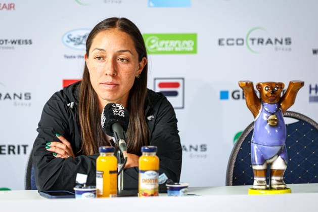 Jessica Pegula (USA) - Pressekonferenz, ecotrans Ladies Open 2024, Berlin, LTTC Rot-Weiß , 23.06.2024, Copyright: xClaudioxGärtnerx