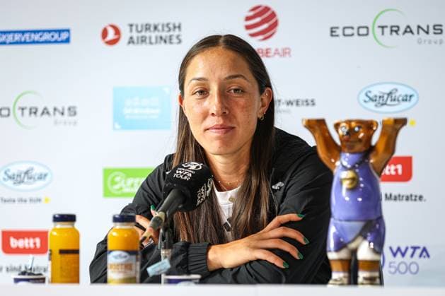 Jessica Pegula (USA) - Pressekonferenz, ecotrans Ladies Open 2024, Berlin, LTTC Rot-Weiß , 23.06.2024, Copyright: xClaudioxGärtnerx