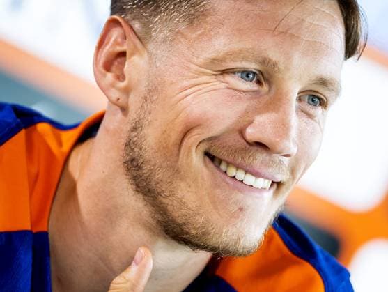 WOLFSBURG - Wout Weghorst during a press conference, PK, Pressekonferenz of the Dutch national team, Nationalteam in the Volkswagen Arena on June 23, 2024 in Wolfsburg, Germany. The Dutch national team is preparing for the group match at the European Football Championship in Germany against Austria. ANP KOEN VAN WEEL UEFA EURO, EM, Europameisterschaft,Fussball 2024 Germany 2024 xVIxANPxSportx xxANPxIVx 501860893 originalFilename: 501860893.jpg