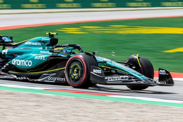 23rd June 2024; Circuit de Barcelona-Catalunya, Barcelona, Spain; Formula 1 Spanish Grand Prix 2023; Race Day; Fernando Alonso of the Aston Martin Racing Team driving the AMR24  ActionPlus12659338 PabloxGuillen