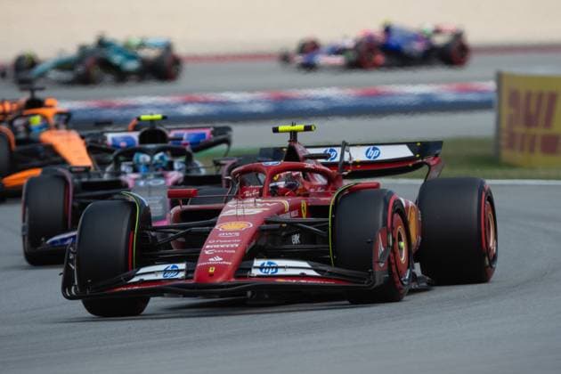 Barcelona: 55 Carlos sainz (ESP) SCUDERIA FERRARI during race of the F1 ARAMCO GRAND PRIX OF SPAIN 2024 from 21 to 24 of june @FOTO RACINGPICTURE during FORMULA 1 ARAMCO GRAN PREMIO DE ESPANA 2024 - Race, Formula 1 Championship in Barcelona, Spain, June 23 2024 Formula 1 Championship - FORMULA 1 ARAMCO GRAN PREMIO DE ESPANA 2024 - Race  - ZUMAp169 20240623_zsa_p169_393 Copyright: xIPAx