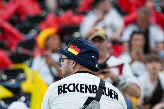Frankfurt, Germany, June 23th 2024: Fan of Germany with a shirt named Beckenbauer on the back during the UEFA EURO, EM, Europameisterschaft,Fussball 2024 Germany Group A match between Switzerland and Germany at Frankfurt Arena in Frankfurt, Germany. (Daniela Porcelli SPP)  Copyright: xDanielaxPorcellix xSPPx spp-en-DaPoSp-20240623-DP200233