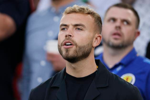 Scotland v Hungary: Group A - UEFA EURO, EM, Europameisterschaft,Fussball 2024 Ryan Porteous of Scotland in the stand before the UEFA EURO 2024 group stage match between Scotland and Hungary at Stuttgart Arena on June 23, 2024 in Stuttgart, Germany. Stuttgart Stuttgart Arena Germany Germany Copyright: xRichardxSellers Sportsphoto APLx 14042331