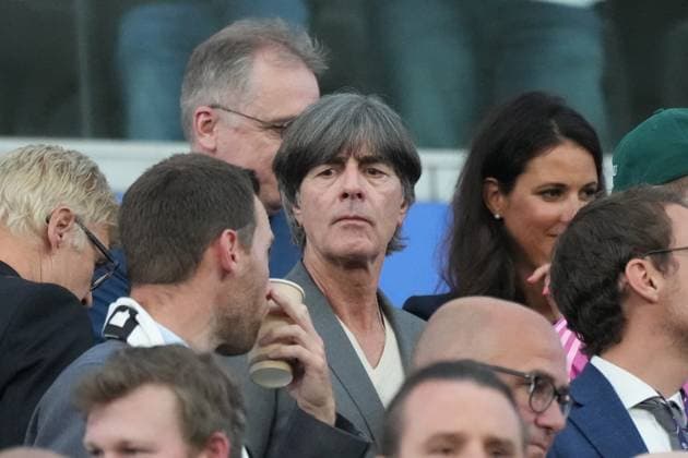 Ex-Bundestrainer Joachim Löw auf der Tribüne - Frankfurt 23.06.2024: Deutschland vs. Schweiz, EURO2024 M25, Gruppe A, EM-Arena Frankfurt