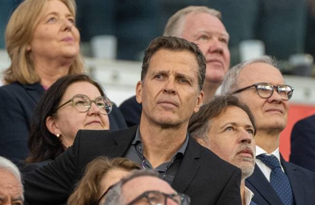 Fußball, Herren, Saison 2023 24, Euro EM 2024, Gruppe A (3. Spieltag) in Frankfurt, Schweiz - Deutschland, Oliver Bierhoff auf der Tribüne, 23.06. 2024, Copyright: xMatthiasxKochx