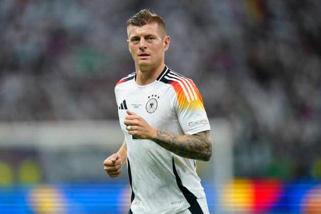 GER: Switzerland v Germany. UEFA EURO, EM, Europameisterschaft,Fussball 2024 Toni Kroos of Germany during the UEFA Euro 2024 match between Switzerland and Germany, Group A date 3, played at Frankfurt Arena on June 23, 2024 in Frankfurt, Germany. kpng Copyright: xSergioxRuizx xPRESSINPHOTOx _DSC0793