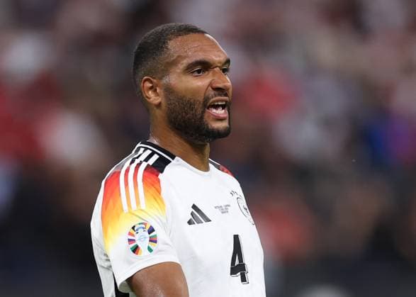 Frankfurt, Germany, 23rd June 2024. Jonathan Tah of Germany during the UEFA European Championships match at Commerzbank-Arena, Frankfurt. Picture credit should read: David Klein Sportimage EDITORIAL USE ONLY. No use with unauthorised audio, video, data, fixture lists, club league logos or live services. Online in-match use limited to 120 images, no video emulation. No use in betting, games or single club league player publications. SPI-3203-0050