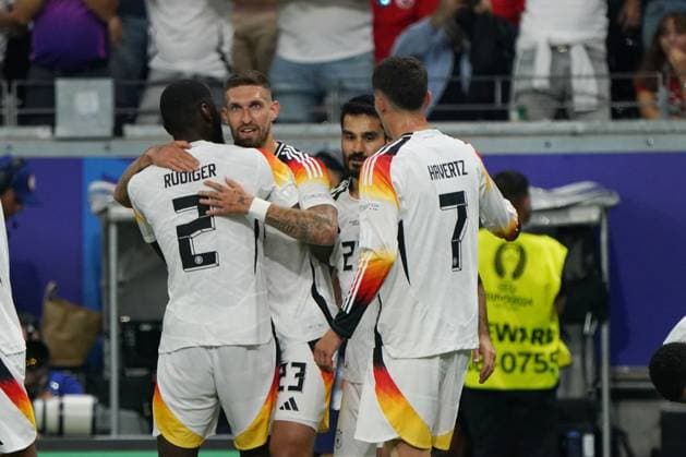 EURO 2024, Fussball, UEFA EURO, EM, Europameisterschaft,Fussball 2024, EM 2024, Gruppenphase, Gruppe A, Schweiz-Deutschland, 23.06.2024, Frankfurtarena , Frankfurt robert andrich Deutschland, torjubelt