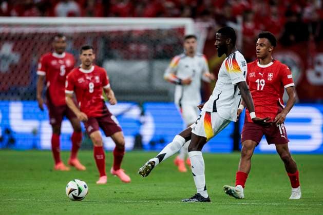 UEFA EURO, EM, Europameisterschaft,Fussball 2024: Schweiz - Deutschland; 23.06.2024 Antonio Rüdiger (Deutschland, 2). UEFA EURO 2024: Schweiz - Deutschland; Frankfurt Arena, Frankfurt am 23.06.2024 Copyright: xBEAUTIFULxSPORTS Wunderlx