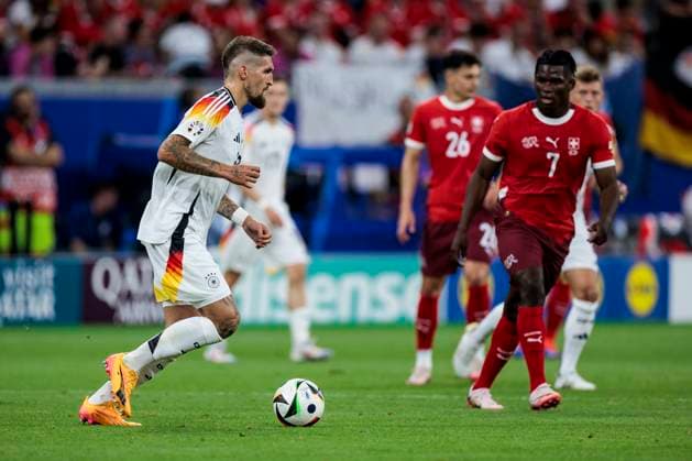 UEFA EURO, EM, Europameisterschaft,Fussball 2024: Schweiz - Deutschland; 23.06.2024 Robert Andrich (Deutschland, 23). UEFA EURO 2024: Schweiz - Deutschland; Frankfurt Arena, Frankfurt am 23.06.2024 Copyright: xBEAUTIFULxSPORTS Wunderlx