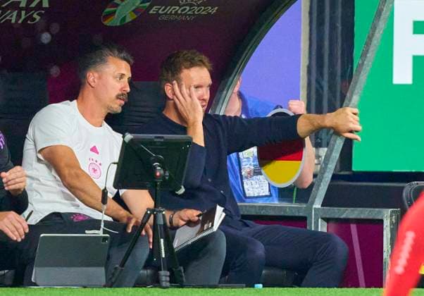 DFB headcoach Julian Nagelsmann , Bundestrainer, Nationaltrainer, in the group A stage match GERMANY - SWITZERLAND of the UEFA European Championships 2024 on Jun 23, 2024 in Frankfurt, Germany.