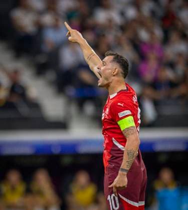 Frankfurt, Germany. 23rd Jun 2024. Granit Xhaka (SUI) Switzerland - Germany Schweiz - Deutschland 23.06.2024
