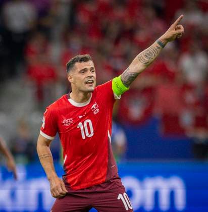 Frankfurt, Germany. 23rd Jun 2024. Granit Xhaka (SUI) Switzerland - Germany Schweiz - Deutschland 23.06.2024