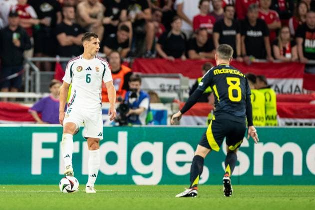 UEFA EURO, EM, Europameisterschaft,Fussball 2024: Schottland - Ungarn; 23.06.2024 Willi Orban (Ungarn, 6) UEFA EURO 2024: Schottland - Ungarn; Stuttgart Stadion, Stuttgart; 23.06.2024 Copyright: xBEAUTIFULxSPORTS Buriakovx