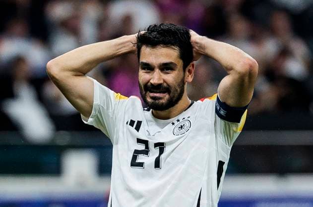 UEFA EURO, EM, Europameisterschaft,Fussball 2024: Schweiz - Deutschland; 23.06.2024 Ilkay Gündogan (Deutschland, 21) hadert nach einer vergebener Chance. UEFA EURO 2024: Schweiz - Deutschland; Frankfurt Arena, Frankfurt am 23.06.2024 Copyright: xBEAUTIFULxSPORTS Wunderlx