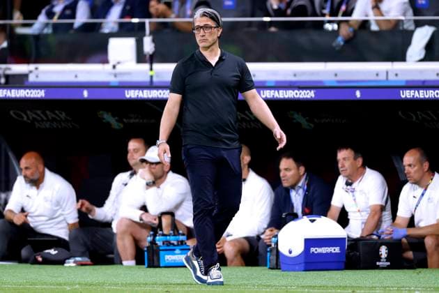 YAKIN Murat Trainer Team Schweiz UEFA Fussball EURO 2024 in Deutschland Vorrundenspiel Gruppe A Schweiz - Deutschland 1 : 1 am 23.06.2024 in Frankfurt DFL REGULATIONS PROHIBIT ANY USE OF PHOTOGRAPHS as IMAGE SEQUENCES and or QUASI-VIDEO Copyright: xLacixPerenyix